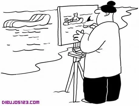 pintor-dibujos-para-colorear- ...