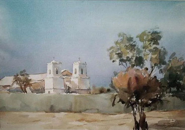 Pintor Paul Barrientos, acuarelas a mano, pintura impresionista. Pintor Paul Barrientos, acuarelas a mano, pintura impresionista.