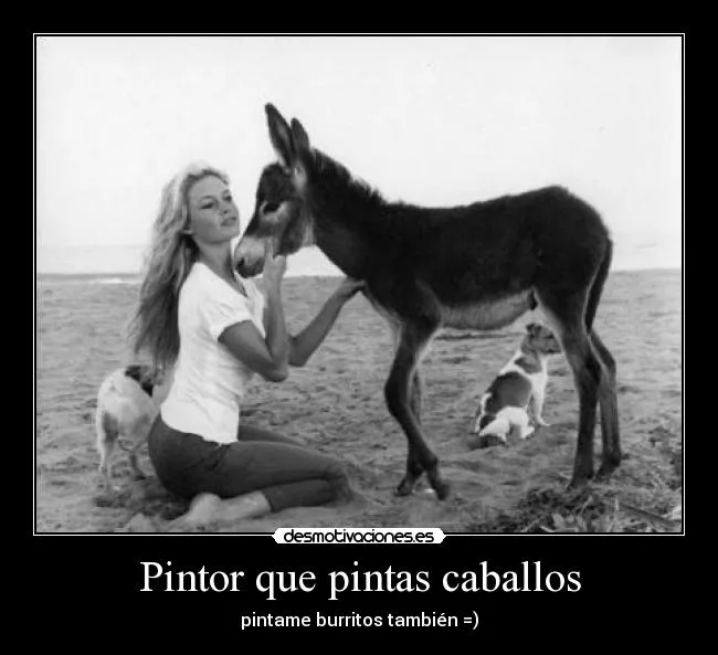 Pintor que pintas caballos | Desmotivaciones