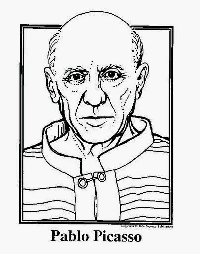 Pintores famosos: Pablo Picasso para niños. Cuadros para colorear ... Pintores famosos: Pablo Picasso para niños. Cuadros para colorear ...