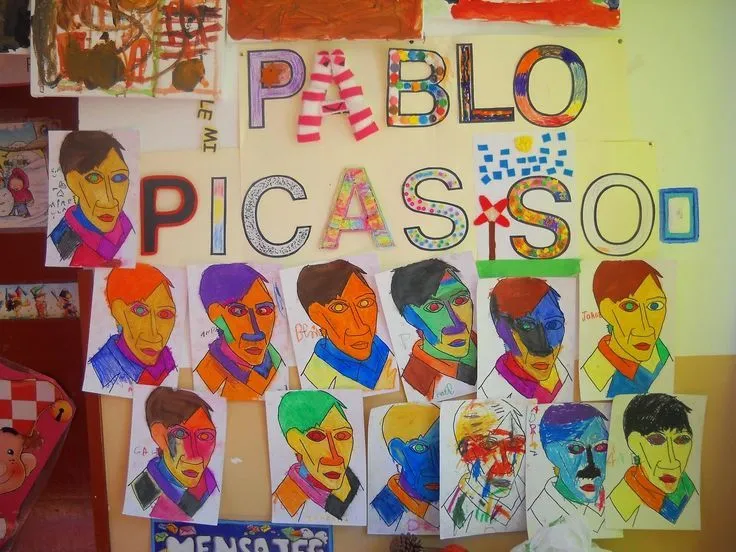 Pintores famosos: Pablo Picasso para niños. Cuadros para colorear ... Pintores famosos: Pablo Picasso para niños. Cuadros para colorear ...