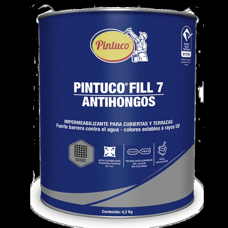 Pintuco Fill 7 Antihongos Gris 4.2 Kg Galón Pintuco Fill 7 Antihongos Gris 4.2 Kg Galón