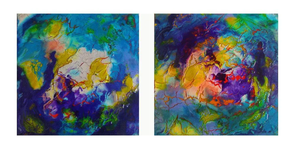 pintura abstracta-el paso lidia stef - Artelista.