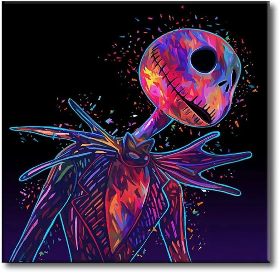 Pintura para adultos por números, kit de pintura al óleo para kit de dibujo con pinceles, 16 x 20 pulgadas, Jack Skellington (marco autoensamblado) : Amazon.com.mx: Hogar y Cocina Pintura para adultos por números, kit de pintura al óleo para kit de dibujo con pinceles, 16 x 20 pulgadas, Jack Skellington (marco autoensamblado) : Amazon.com.mx: Hogar y Cocina