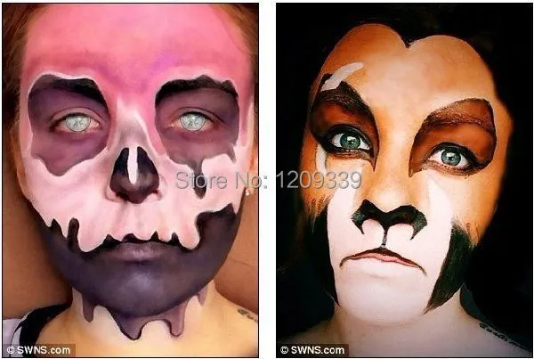 Pintura De La Cara De Halloween - Compra lotes baratos de Pintura ...