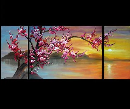 Pintura cerezo japones - Imagui