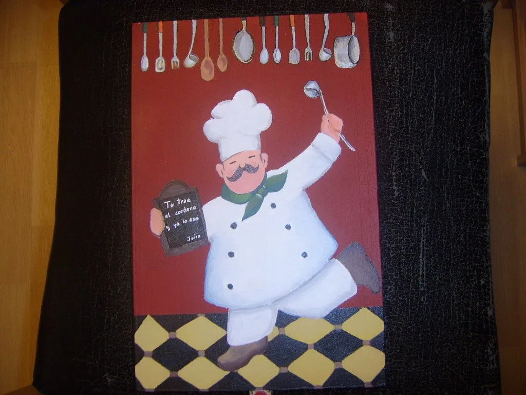 pintura cocinero (2) | Aprender manualidades es facilisimo. pintura cocinero (2) | Aprender manualidades es facilisimo.