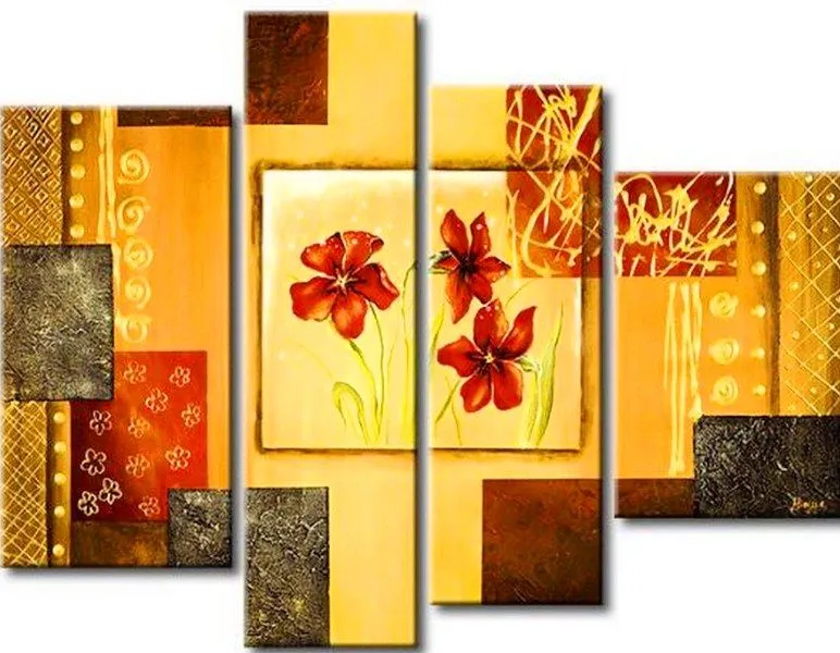 Pintura Comercial en Oleo y Acrílico: Cuadros decorativos con flores