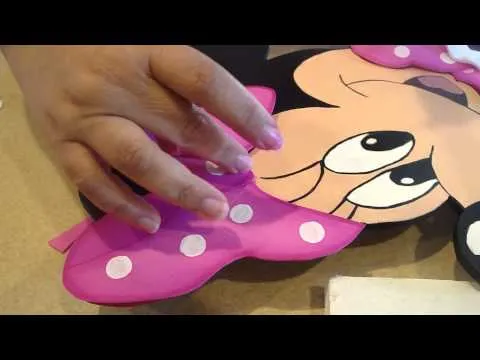 Pasos para hacer a Minnie en foami - Imagui