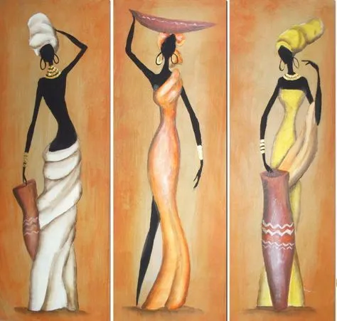Pintura em tela de Negras Africanas on Pinterest | African Art ...
