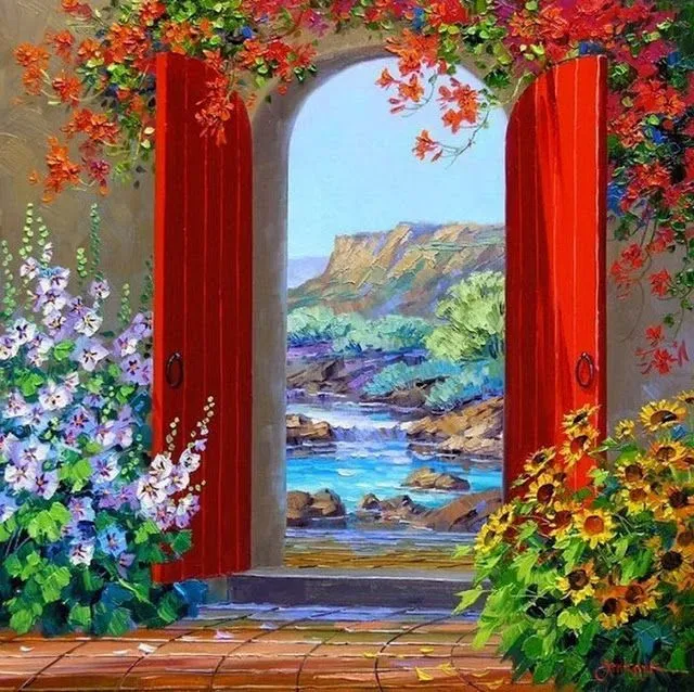 Pintura de Flores al Óleo con Espátula, Mikki Senkarik ... Pintura de Flores al Óleo con Espátula, Mikki Senkarik ...