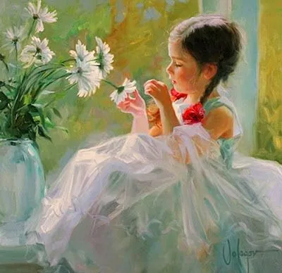 Pintura y Fotografía Artística : Bellas pinturas de niñas Pintura y Fotografía Artística : Bellas pinturas de niñas