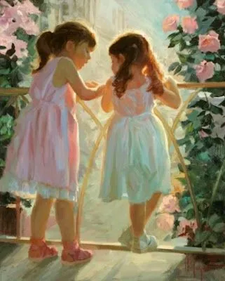 Pintura y Fotografía Artística : Bellas pinturas de niñas Pintura y Fotografía Artística : Bellas pinturas de niñas