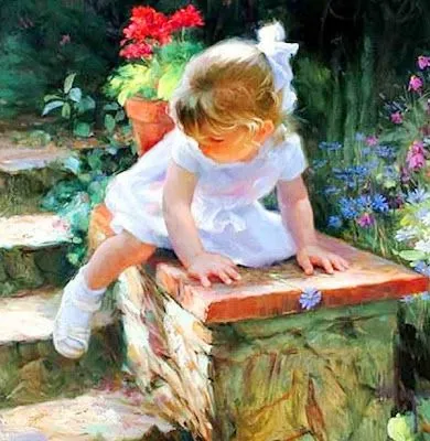 Pintura y Fotografía Artística : Bellas pinturas de niñas Pintura y Fotografía Artística : Bellas pinturas de niñas