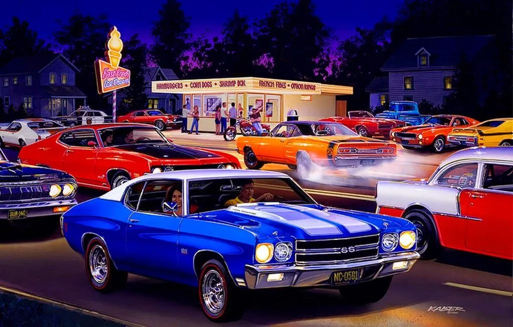 Pintura y Fotografía Artística : Cuadros de Carros Americanos ... Pintura y Fotografía Artística : Cuadros de Carros Americanos ...