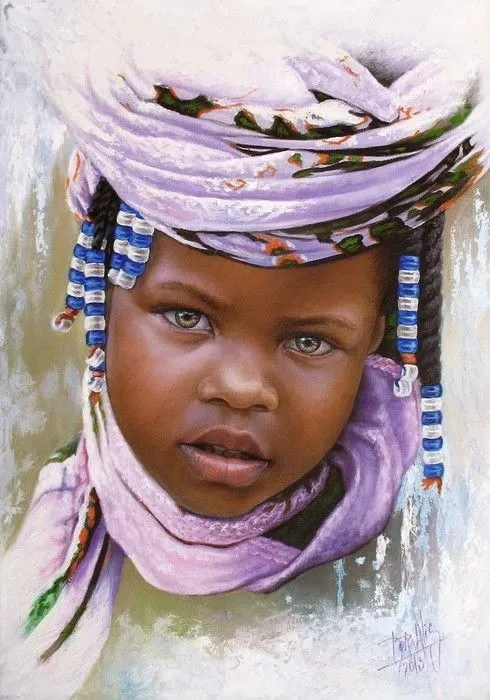 Pintura y Fotografía Artística : Retratos al Óleo de Niños Negros ... Pintura y Fotografía Artística : Retratos al Óleo de Niños Negros ...