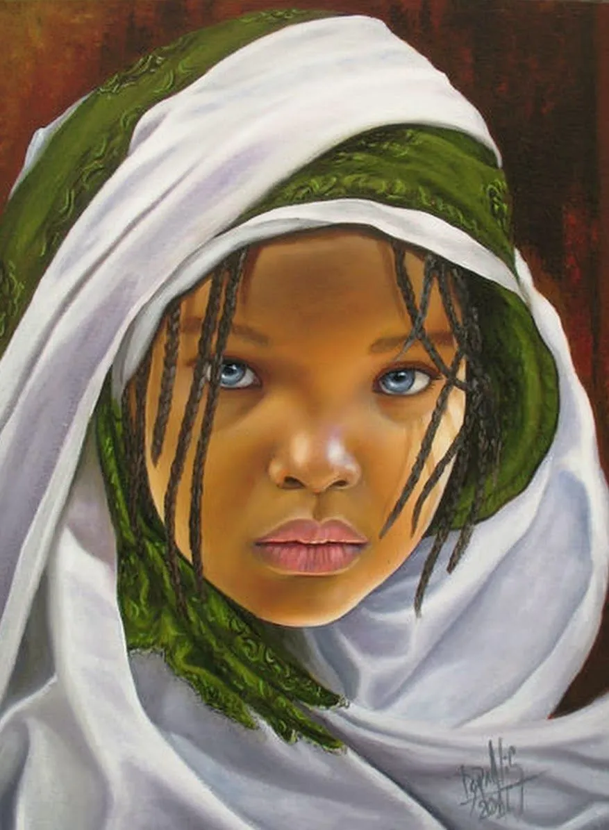 Pintura y Fotografía Artística : Retratos al Óleo de Niños Negros ... Pintura y Fotografía Artística : Retratos al Óleo de Niños Negros ...