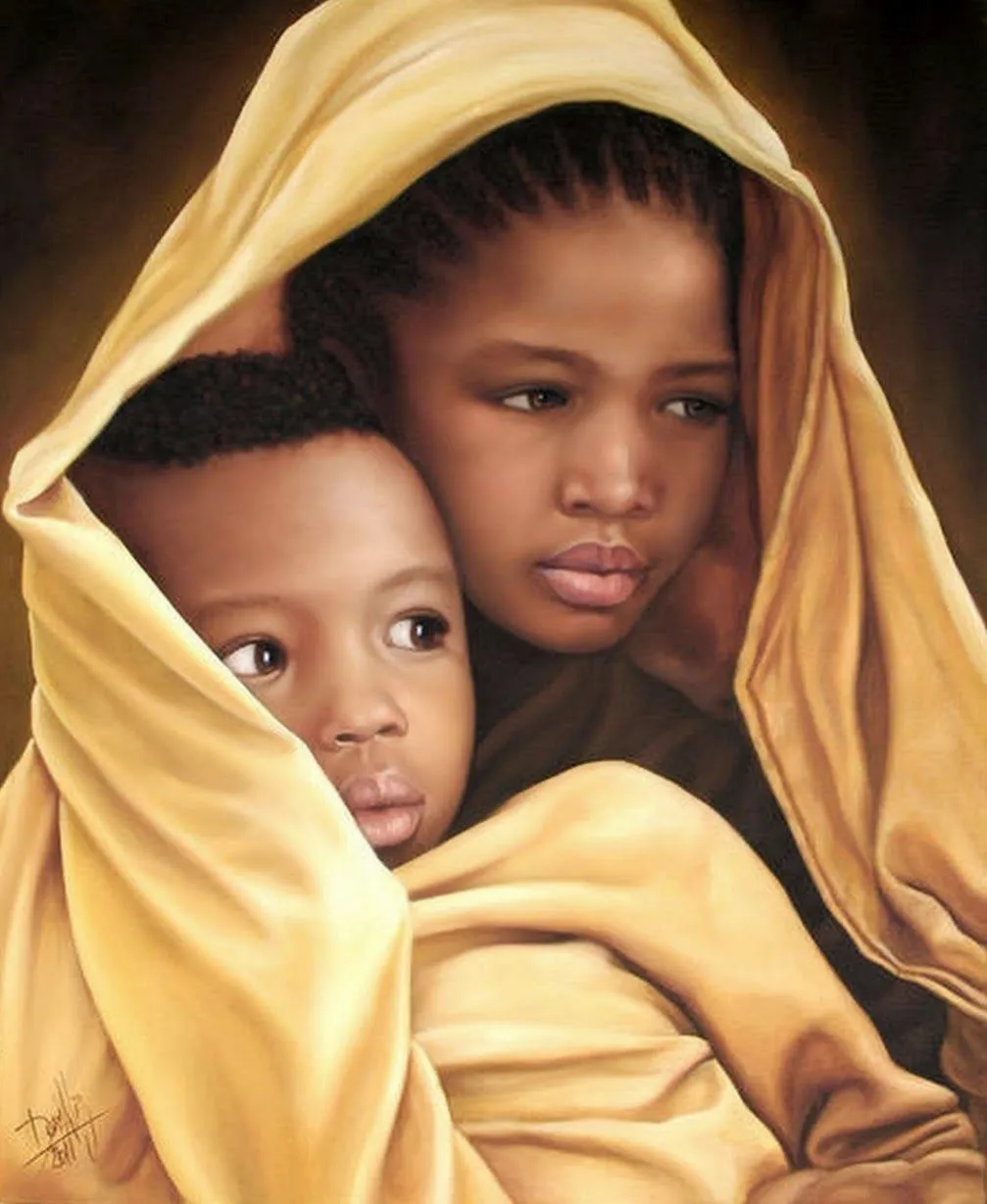 Pintura y Fotografía Artística : Retratos al Óleo de Niños Negros ... Pintura y Fotografía Artística : Retratos al Óleo de Niños Negros ...
