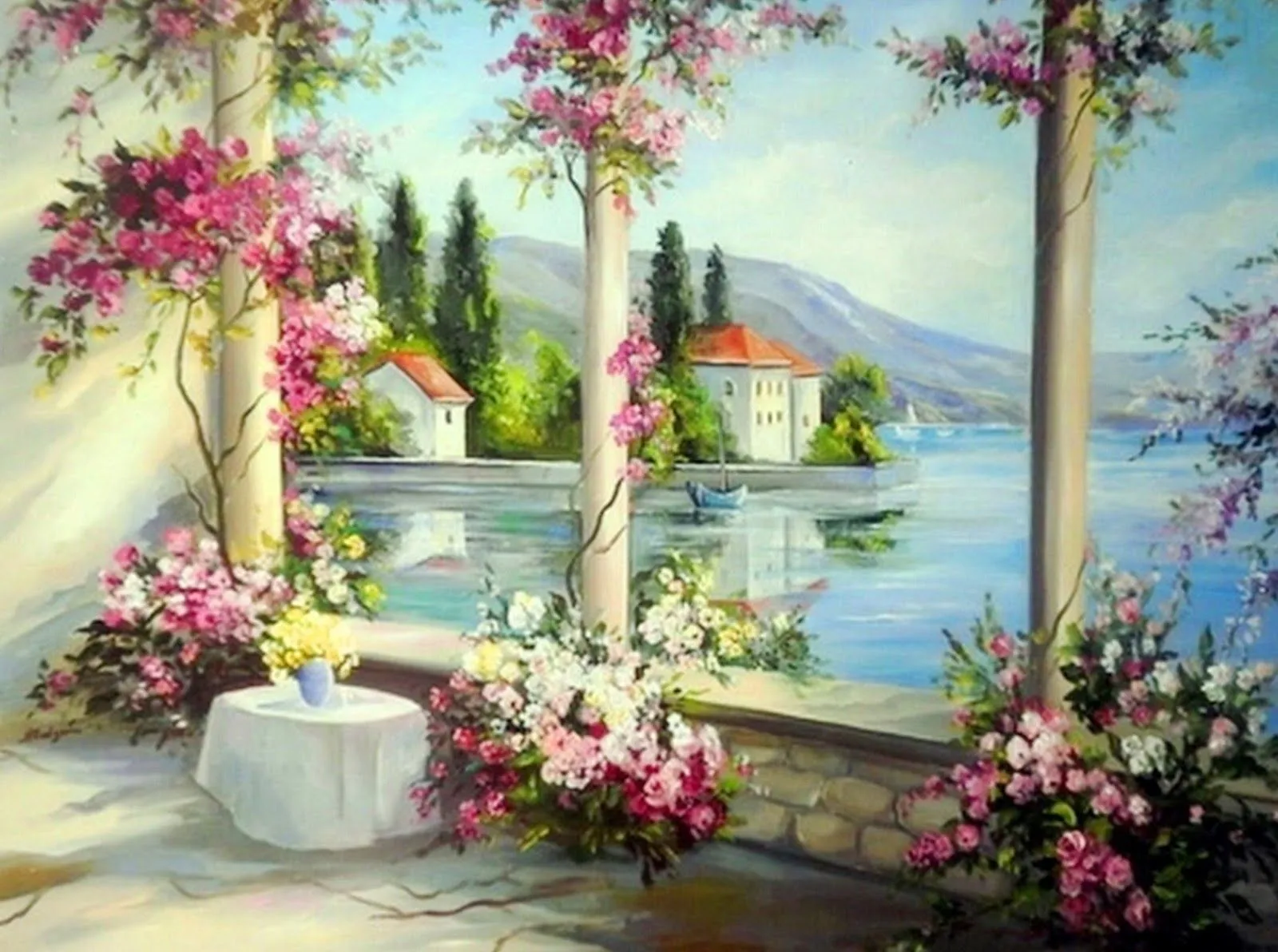 Pintura y Fotografía Artística : Ventanas con Flores al Óleo, Anca ... Pintura y Fotografía Artística : Ventanas con Flores al Óleo, Anca ...