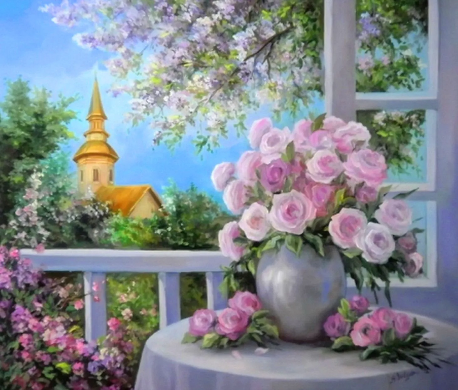Pintura y Fotografía Artística : Ventanas con Flores al Óleo, Anca ... Pintura y Fotografía Artística : Ventanas con Flores al Óleo, Anca ...