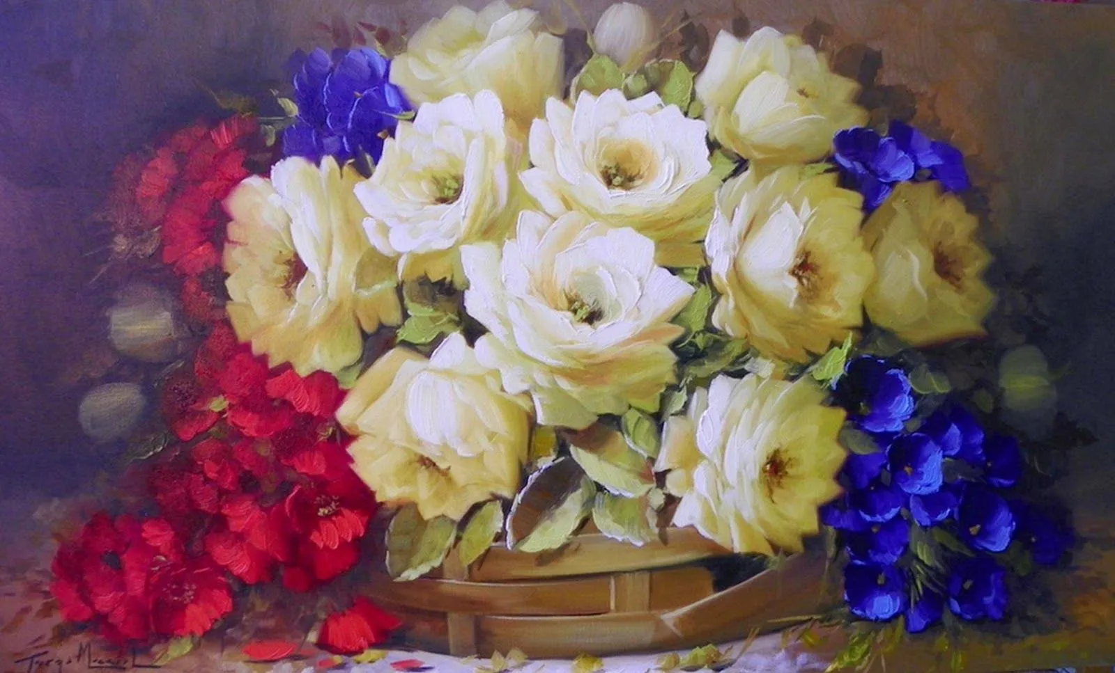Pintura Impresionista de Flores al Óleo | Bodegones y Paisajes ... Pintura Impresionista de Flores al Óleo | Bodegones y Paisajes ...