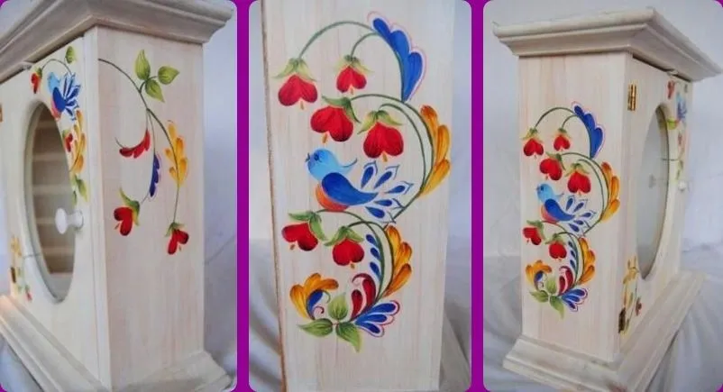 Pintura en madera – Armarito | Un baúl de candelillas