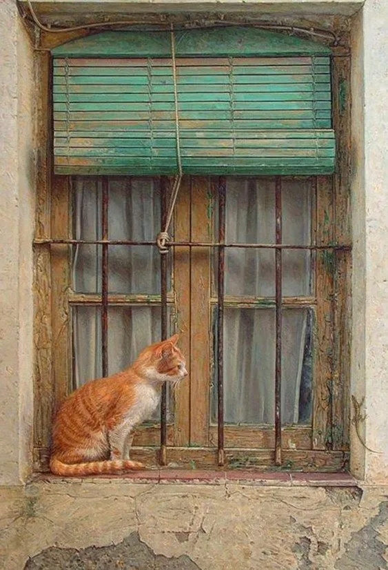 Pintura Moderna al Óleo: Cuadros de gatos pintados en óleo Pintura Moderna al Óleo: Cuadros de gatos pintados en óleo