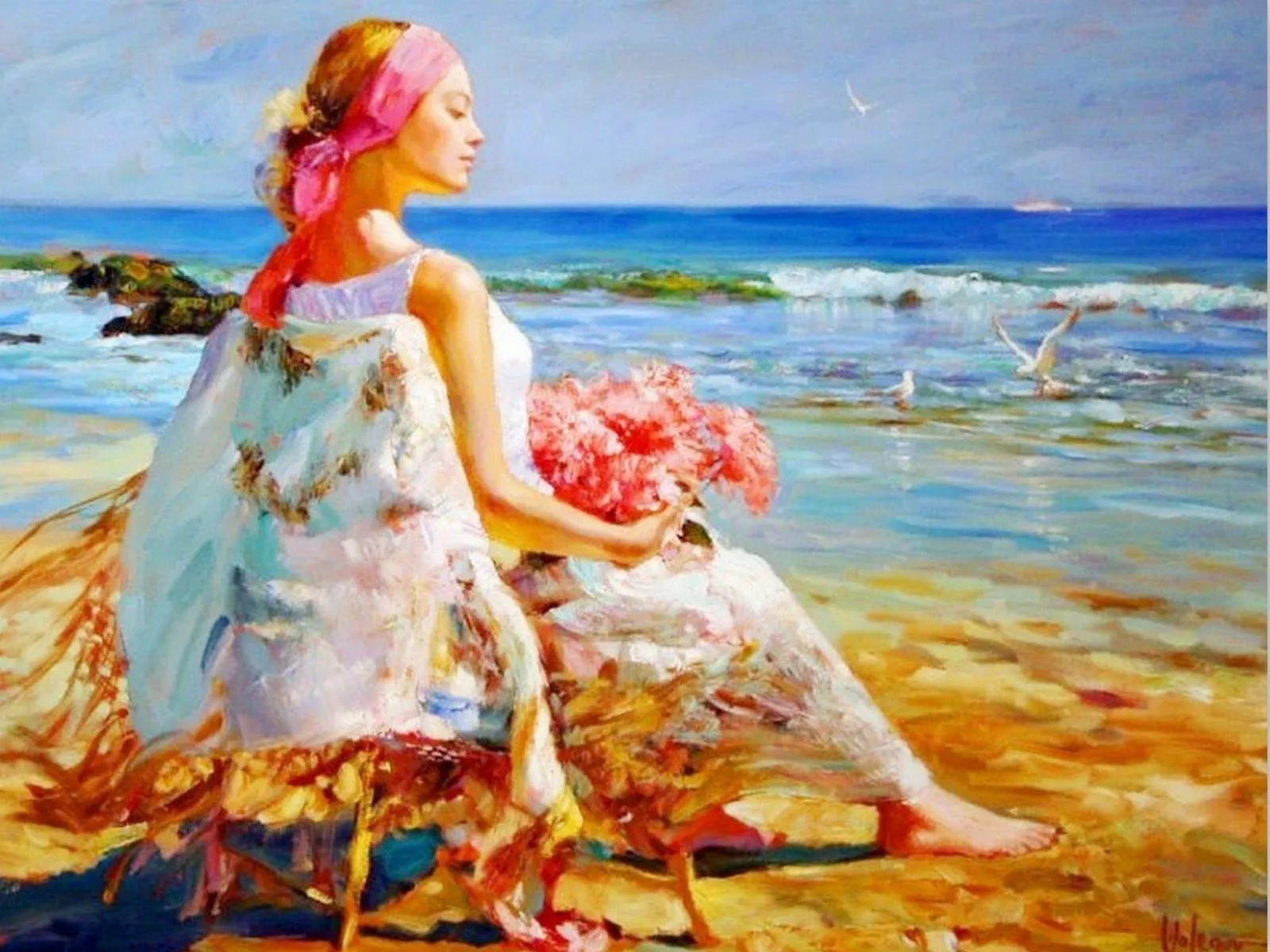 Pinturas Cuadros al Óleo: Cuadros Impresionistas de Mujeres ... Pinturas Cuadros al Óleo: Cuadros Impresionistas de Mujeres ...