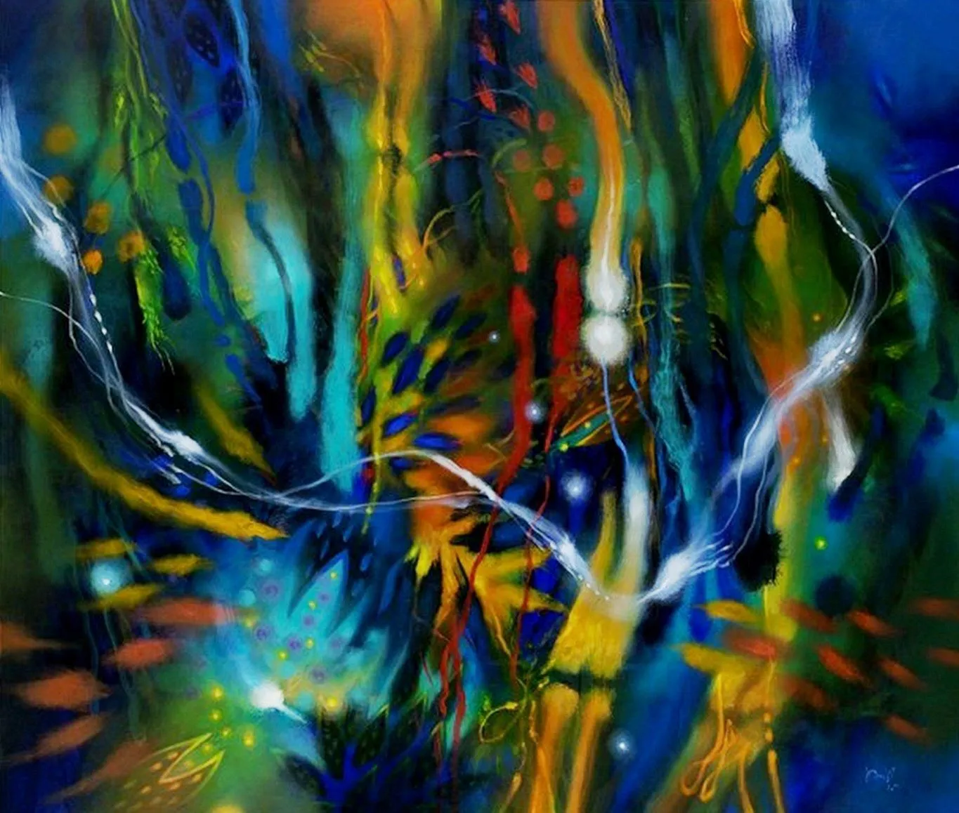 Pintura Moderna al Óleo: Pintura al Óleo Abstracto Pintura Moderna al Óleo: Pintura al Óleo Abstracto