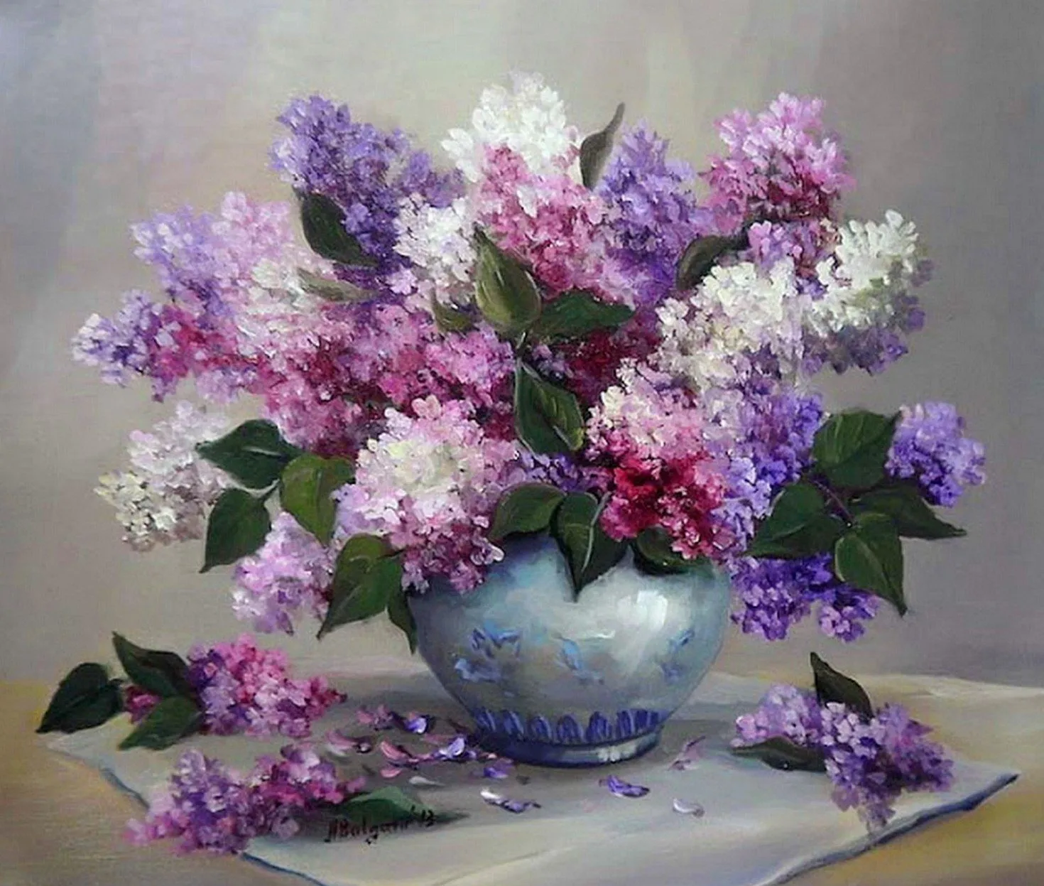 Pinturas Cuadros al Óleo: Pinturas de Jarrones de Flores Pinturas Cuadros al Óleo: Pinturas de Jarrones de Flores