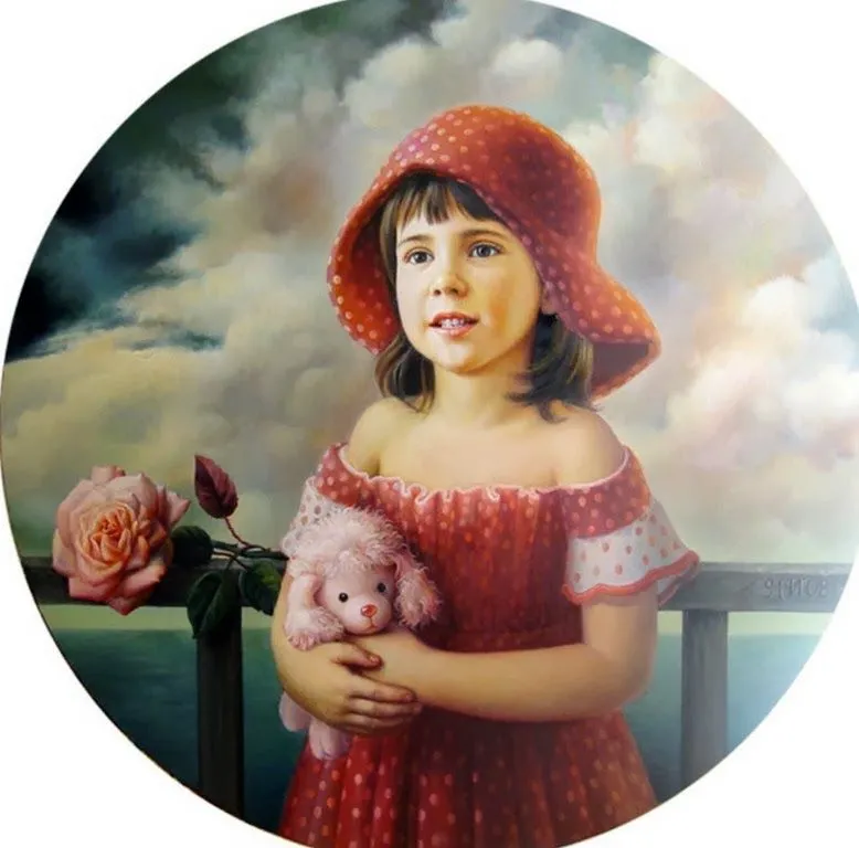 Pintura Moderna al Óleo: Retratos de Niñas, Cuadros al Óleo, Maria ... Pintura Moderna al Óleo: Retratos de Niñas, Cuadros al Óleo, Maria ...