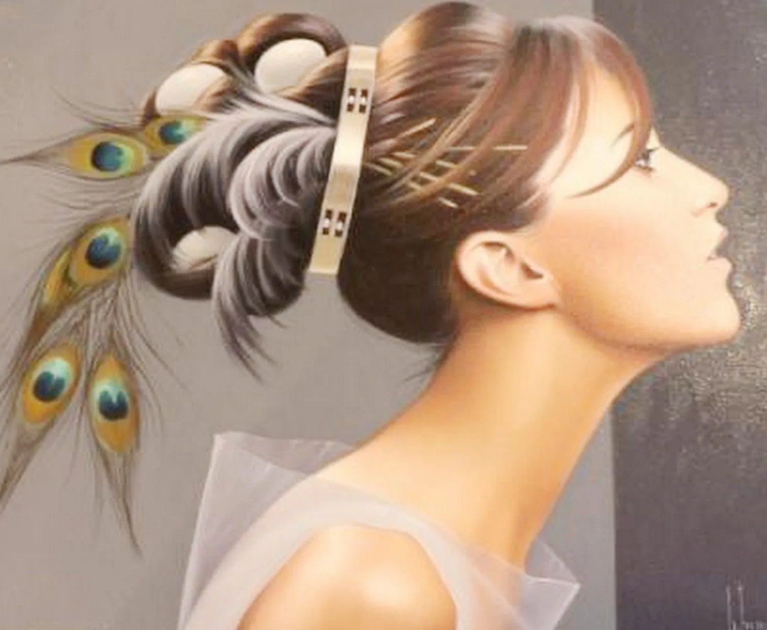 Pintura Moderna al Óleo: Rostros Hermosas Mujeres al Óleo de ...