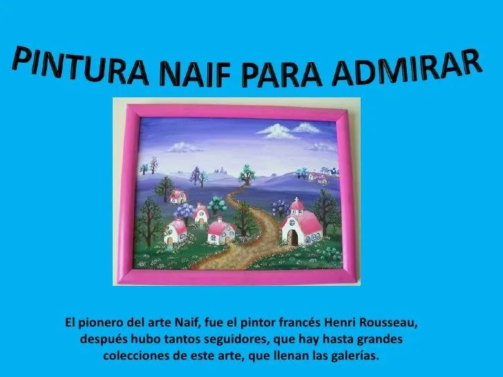 Pintura naif para admirar