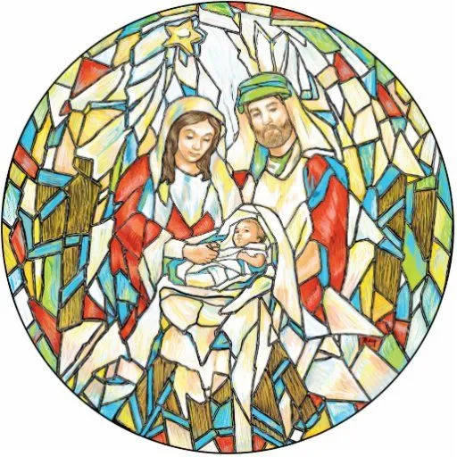 Pintura de la natividad del vitral esculturas fotograficas de Zazzle. Pintura de la natividad del vitral esculturas fotograficas de Zazzle.