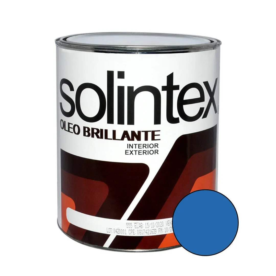 Pintura Oleo Brillante Color 556 1 Gl Color Azul Atlantico Marca Solin Pintura Oleo Brillante Color 556 1 Gl Color Azul Atlantico Marca Solin