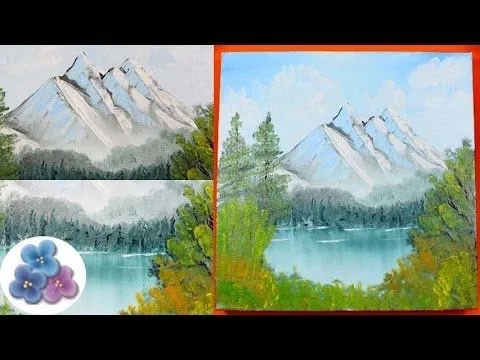Pintura al Oleo Como Hacer Paisaje Nevado FACIL *Oil Painting ...