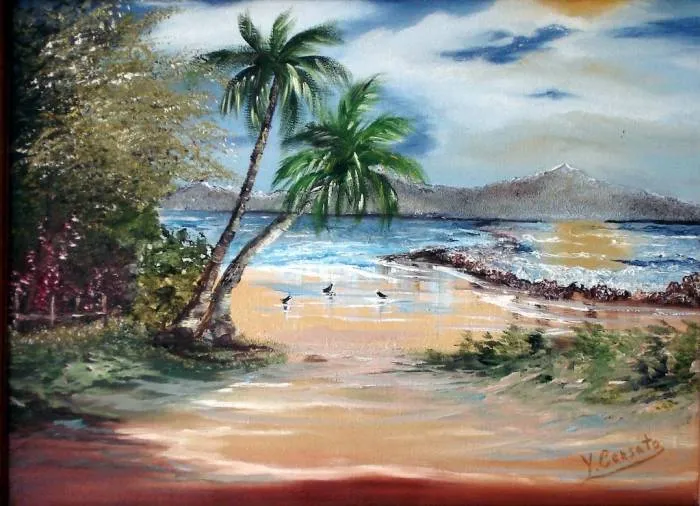 Playa Tropical Yeannette Censato García - Artelista.com Playa Tropical Yeannette Censato García - Artelista.com