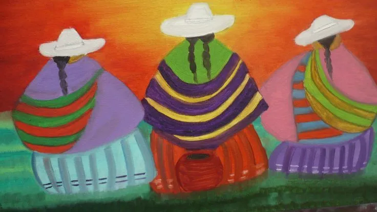 PINTURA AL OLEO "CHOLITAS PERUANAS" MPOR CECILIA ZANABRIA A ... PINTURA AL OLEO "CHOLITAS PERUANAS" MPOR CECILIA ZANABRIA A ...