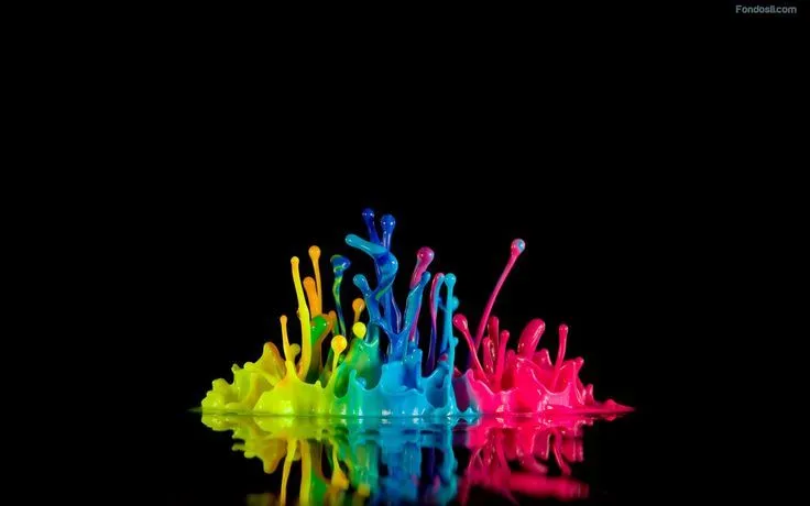 Pintura Salpicada | Fondos creativos / Neón | Pinterest