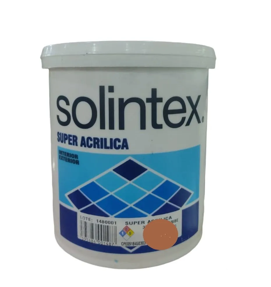 Pintura Super Acrilica 300 1 Gl Color Barro Caribe Cod- 330 Marca Soli Pintura Super Acrilica 300 1 Gl Color Barro Caribe Cod- 330 Marca Soli