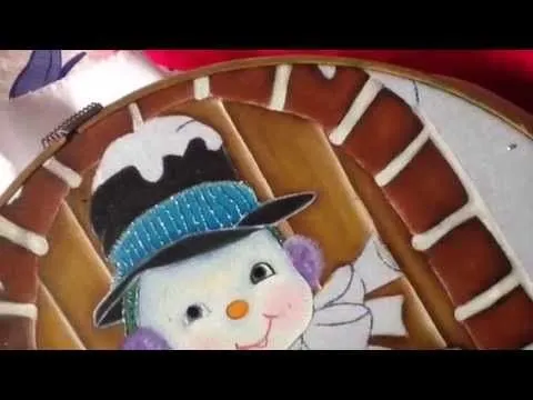 Pintura en tela cara de muñeco de nieve # 3 con cony - YouTube