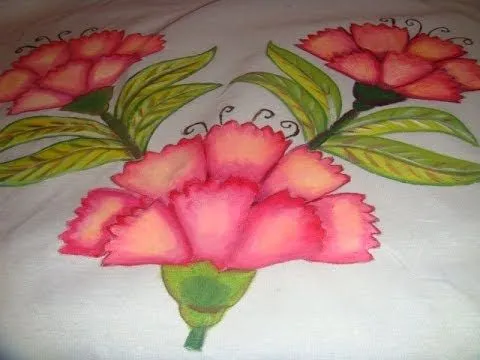 PINTURA EN TELA FLOR CLAVEL CON MARIMUR 445 - YouTube PINTURA EN TELA FLOR CLAVEL CON MARIMUR 445 - YouTube