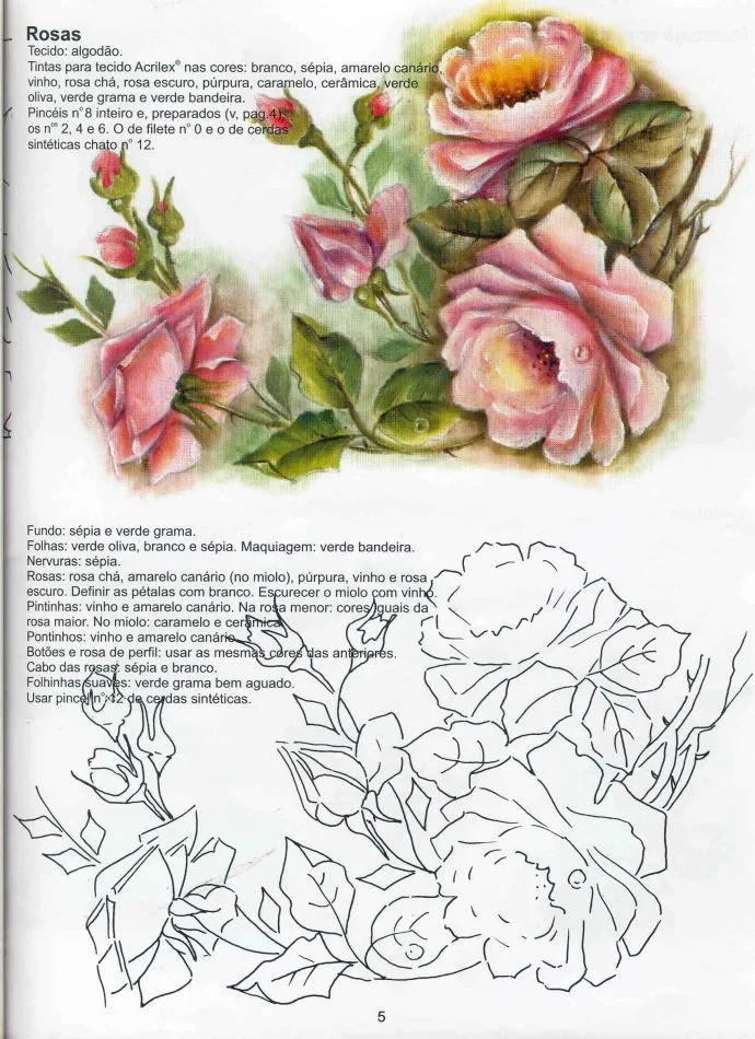 PINTURA SOBRE TELA: Flores « Variasmanualidades's Blog