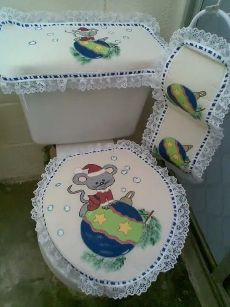 Pintura en tela juegos de baño - Imagui