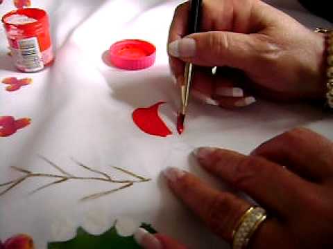 PINTURA EN TELA NAVIDEÑA 1 - YouTube