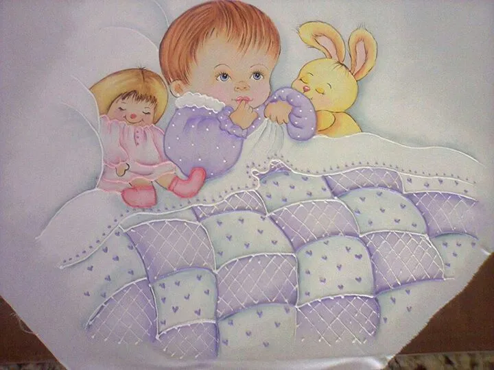 Pintura en tela | para pintar sabanitas de bebe | Pinterest | Pintura