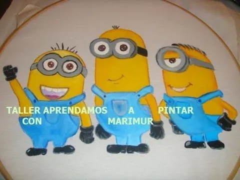 pintura en tela pintemos ropa de minions con marimur 451 - YouTube pintura en tela pintemos ropa de minions con marimur 451 - YouTube