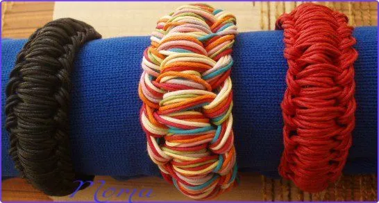 Pinturas y Abalorios MGM: Pulseras .Nudos macramé. Pinturas y Abalorios MGM: Pulseras .Nudos macramé.