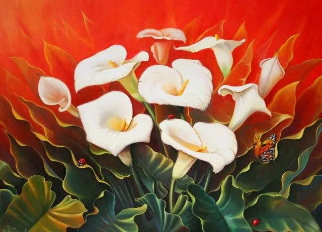 Pinturas & Cuadros: Cuadros al óleo de flores Pinturas & Cuadros: Cuadros al óleo de flores