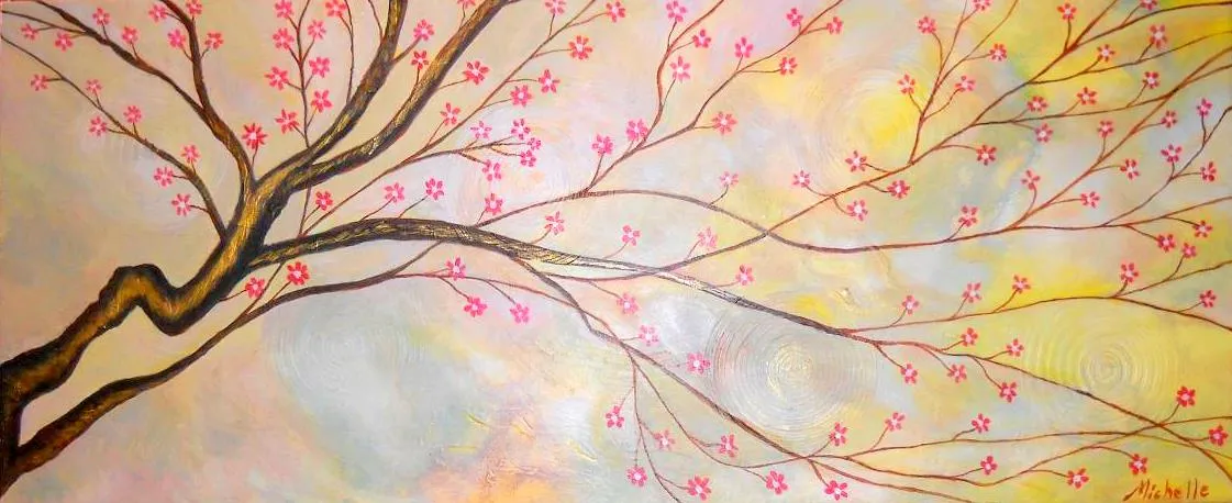 Pinturas Astrales: El árbol de los cerezos